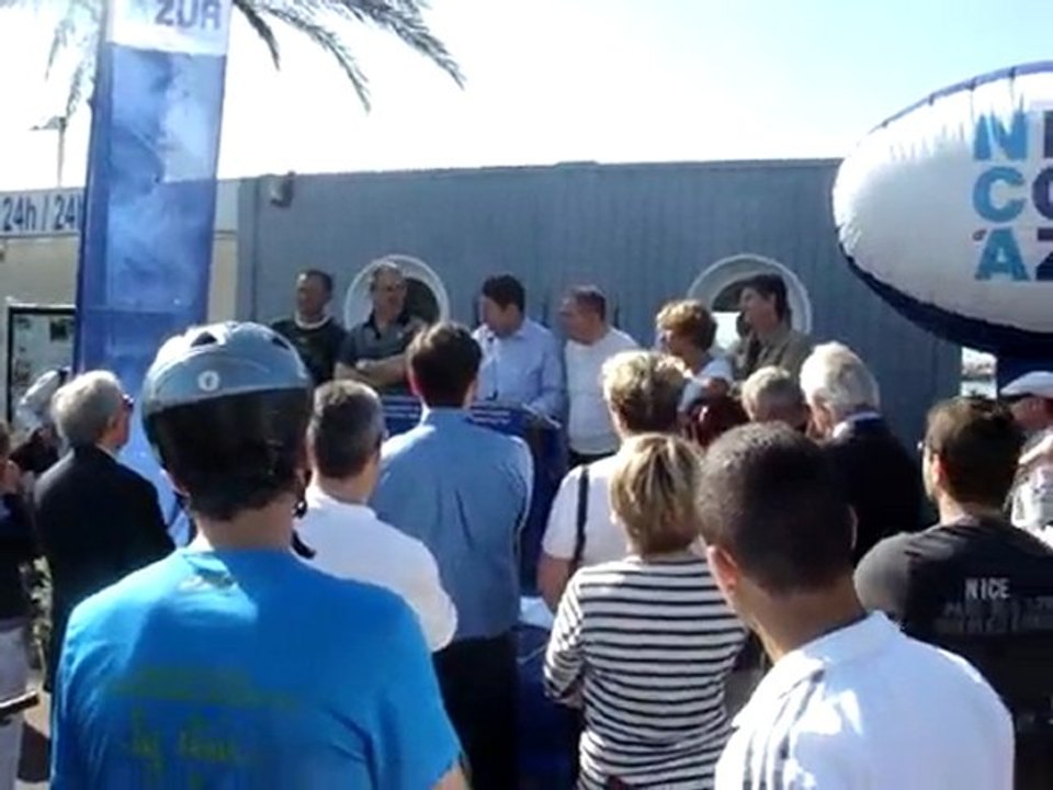 INAUGURATION DE LA PISTE CYCLABLE CHRISTIAN ESTROSI