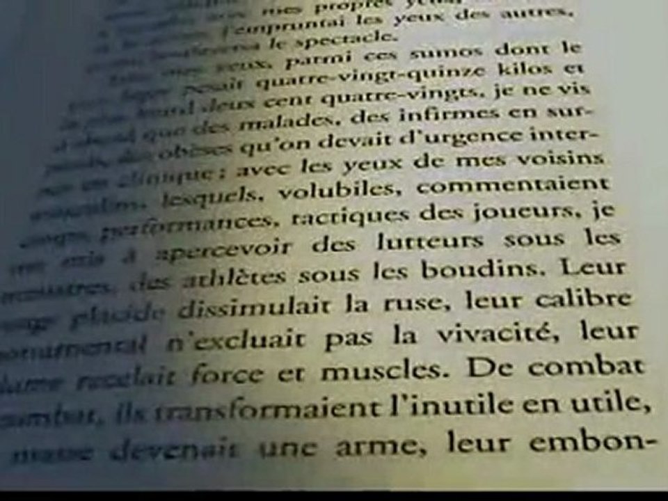 "Le sumo qui ne pouvait pas grossir" extraits (4))