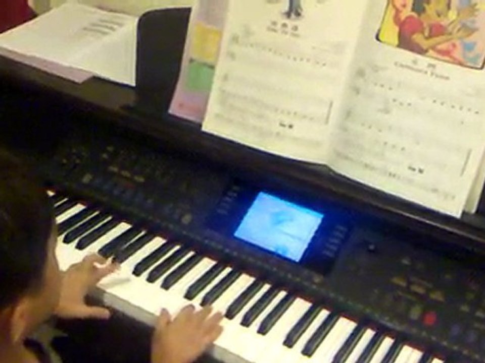 Luis playing Ode to Joy