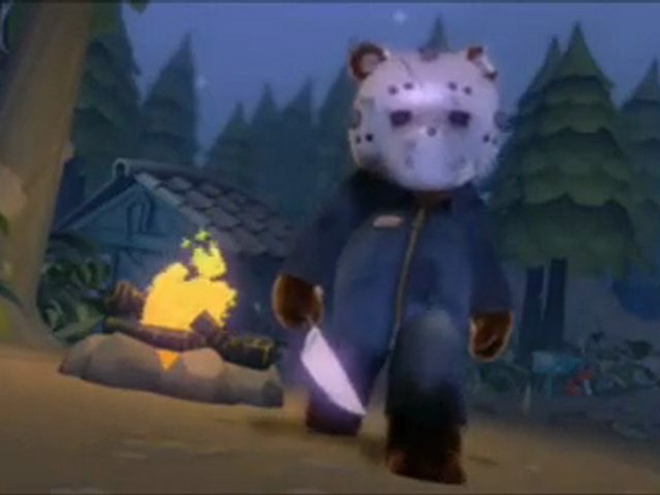 Naughty Bear se prend pour Jason