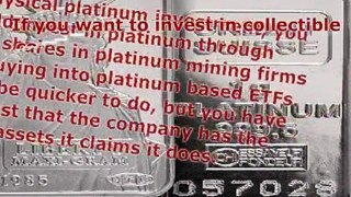 How To Make A Platinum Investment