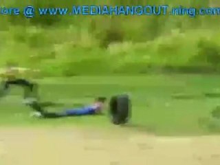 Tire Jump Fail - LMAO
