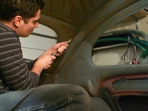 Classic VW Beetle Bug Ragtop Sunroof Headliner Sample 1