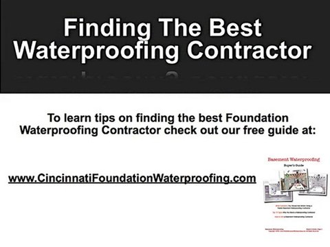 Best Cincinnati Foundation Waterproofing Contractor