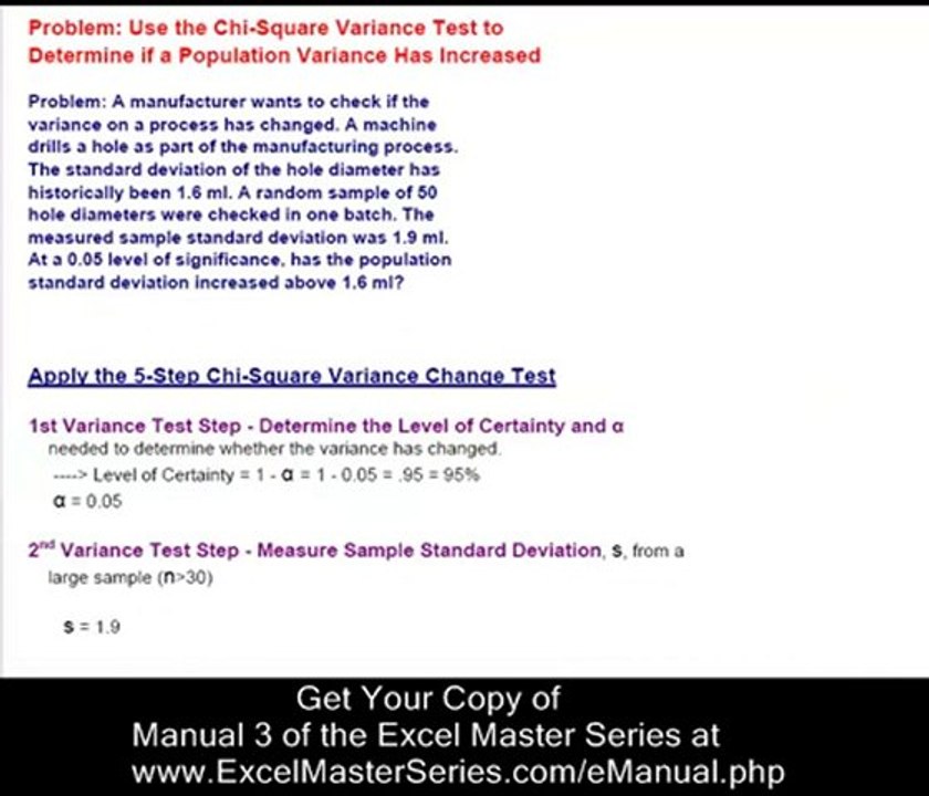 Excel Statistical Master - eManual 3
