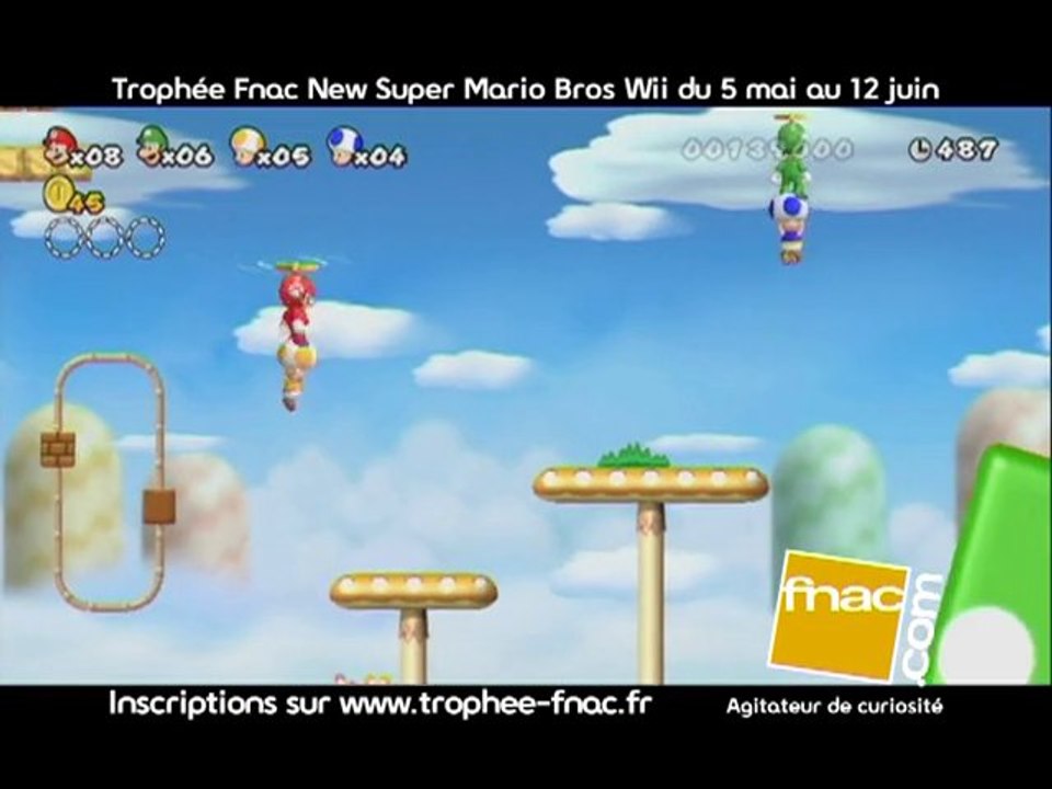 New Super Mario Bros Wii - Trophée FNAC - Vidéo Dailymotion
