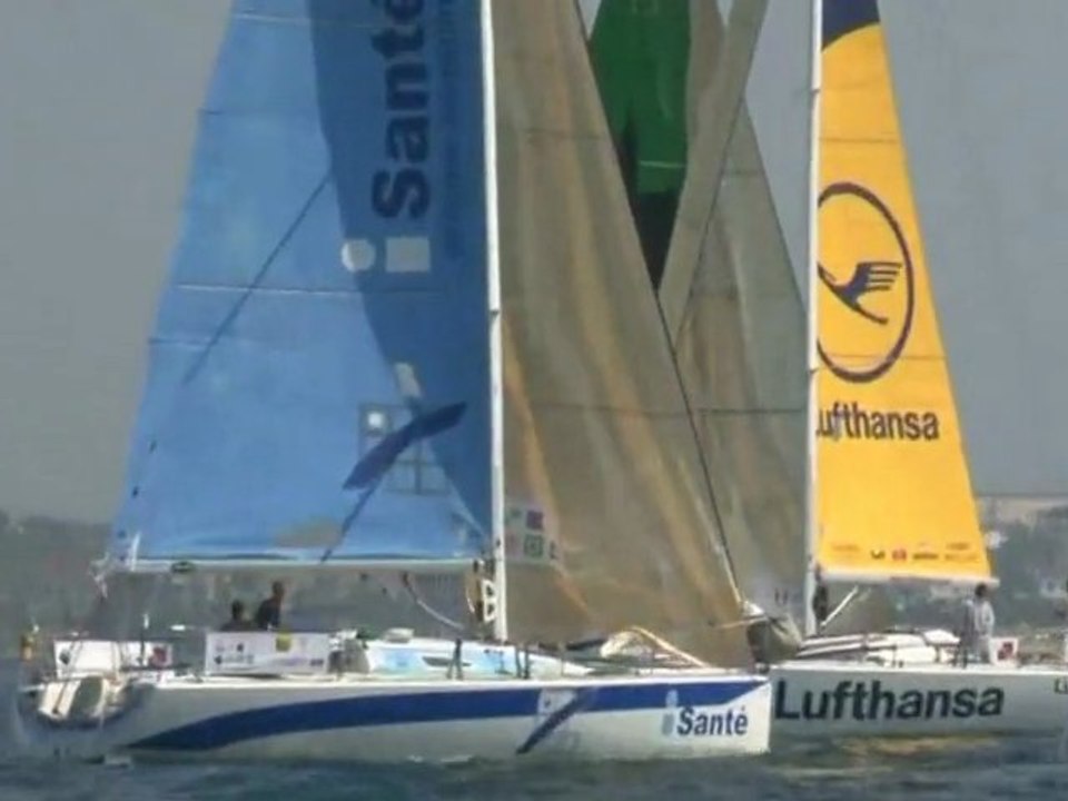 Départ Transat AG2R Concarneau 18 avril 2010