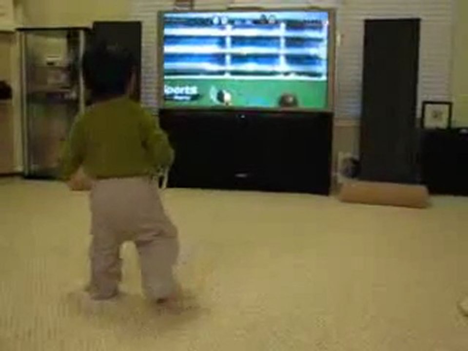 Wild Baby Playing Wii