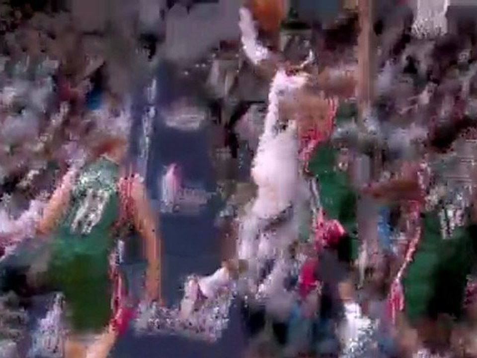 J-Smoove drives to the basket and throws down the southpaw s