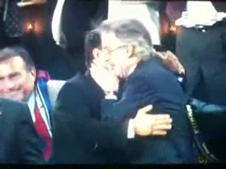 Barcellona-Inter: esultanza Moratti