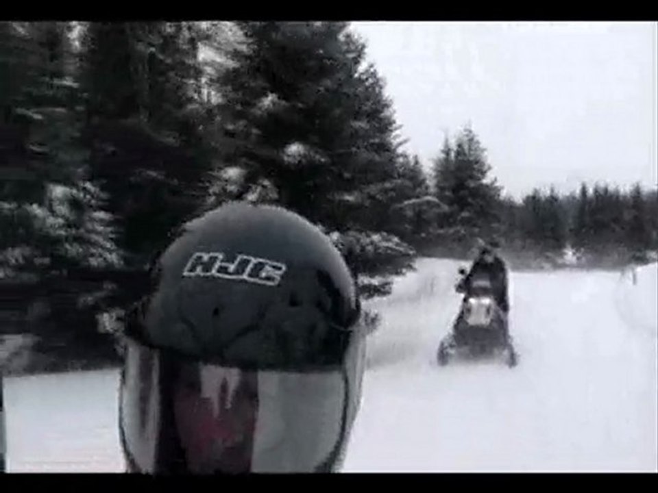 petit moment sympa de moto neige mi janvier 2010