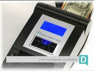 Detectora de billetes falsos multidivisa D400