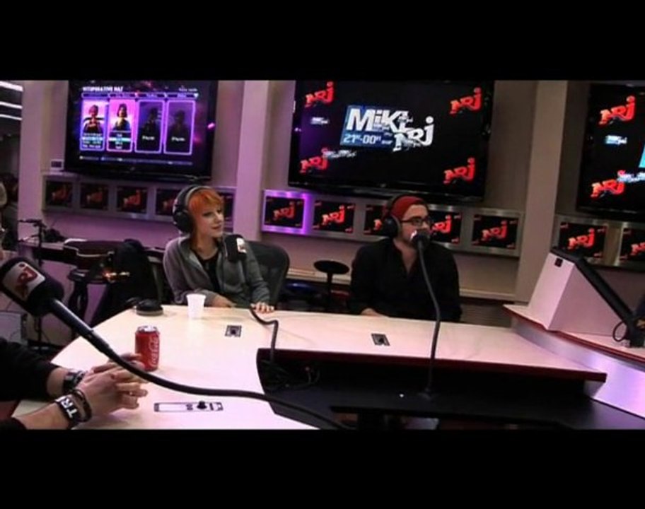 Paramore en interview sur NRj - L'émission sans interdit