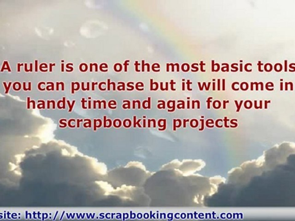 Consider Which Scrapbooking Tools You Will Need