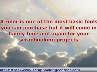 Consider Which Scrapbooking Tools You Will Need