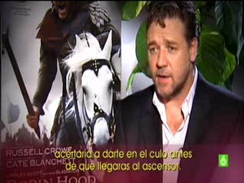 Buenafuente: Russell Crowe con Ana Morgade