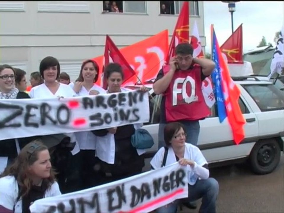 Le Creusot - Montceau - Hôpital en colère