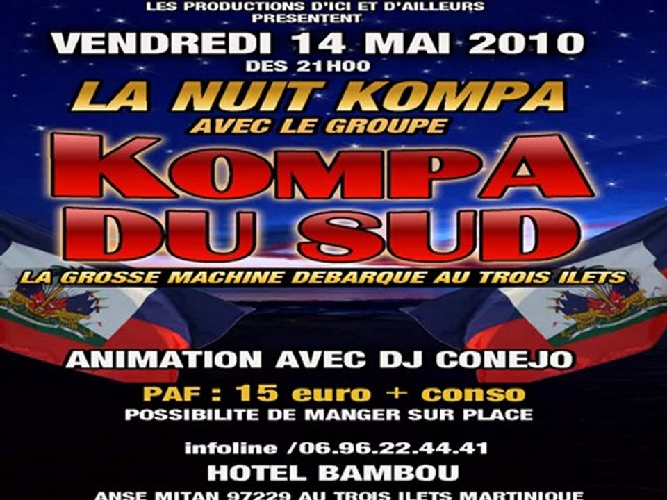 KOMPA DU SUD a l'Hotel Bambou Trois Ilets