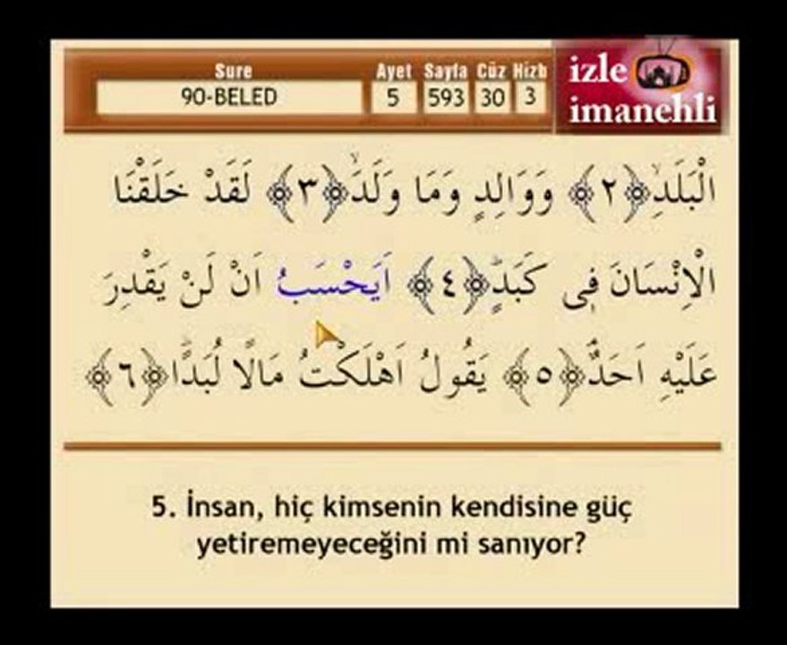 beled suresi - mehmet emin ay