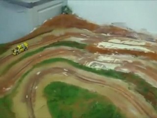 Pista de madera MDF para rally slot scalextric
