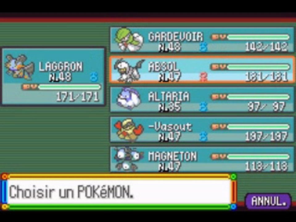 pokemon saphir 27 " la route victoire 2/2"