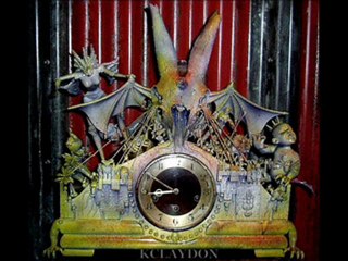KARL CLAYDON SURREAL ART CLOCK SCULPTURE