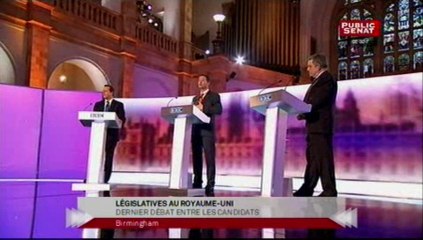 EVENEMENT,Débat britannique sur l'économie avec Gordon Brown, Nick Clegg et David Cameron