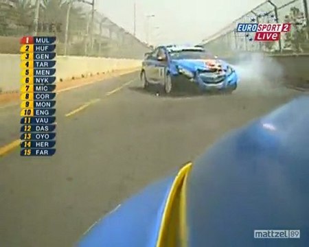 WTCC saison 2010 Marrakech Menu crash