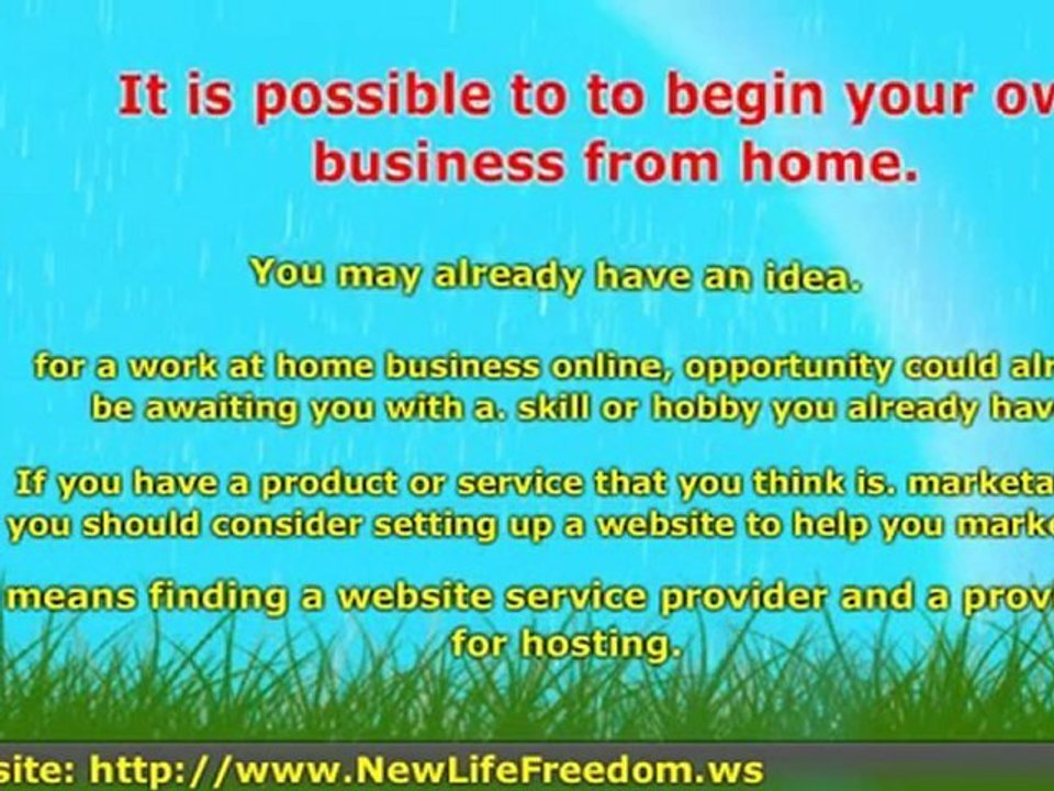 Choosing Your Work at Home Business Online Opportunity