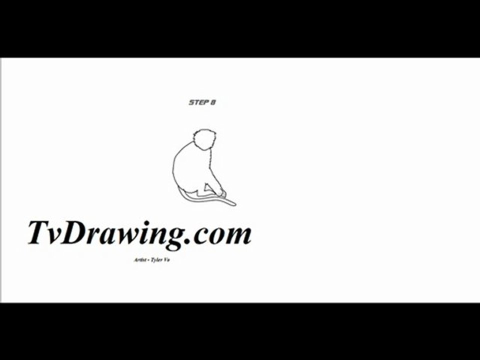 How to Draw a Simple Cartoon Monkey Face Head Body Easy Step