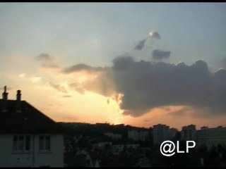 Dijon le soleil se couche