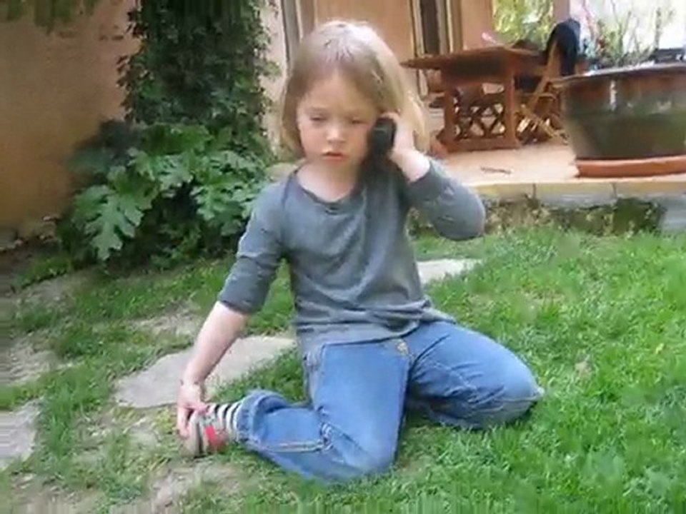 Ines en vacances à Montpellier avril 2010