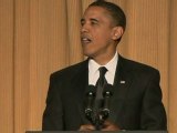 Obama jokes about birth certificate
