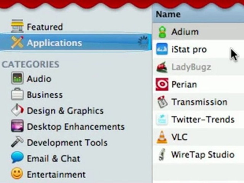 L'app store du Mac : Bodega