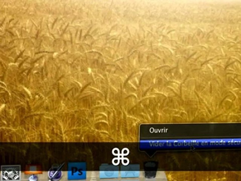 vider sa corbeille en mode sécurisé sur Mac OS X
