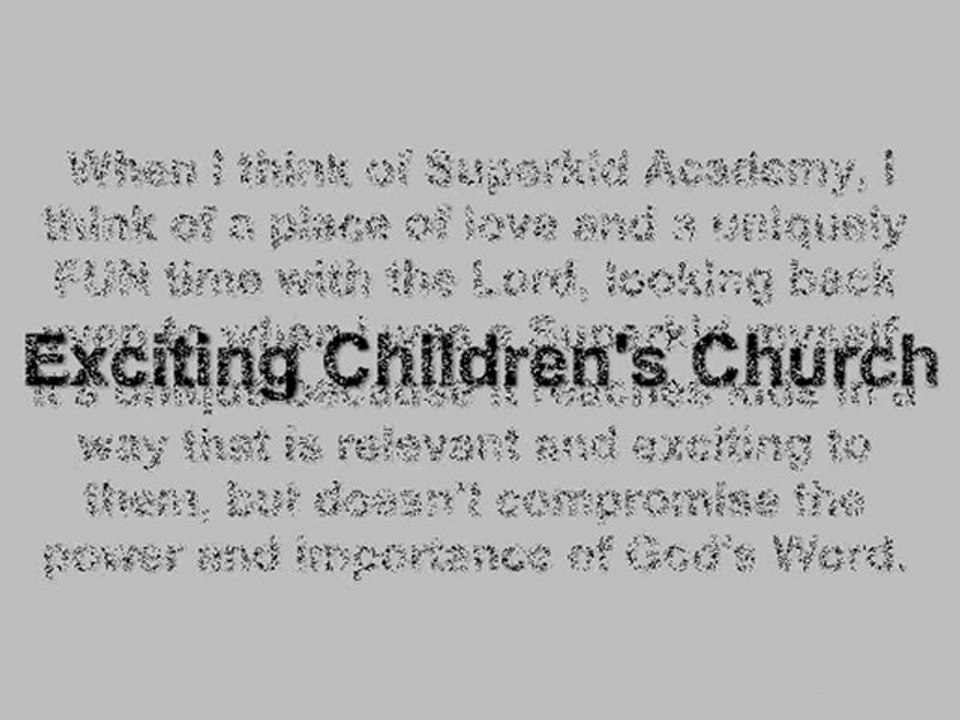 Children Church Bible Lesson Games