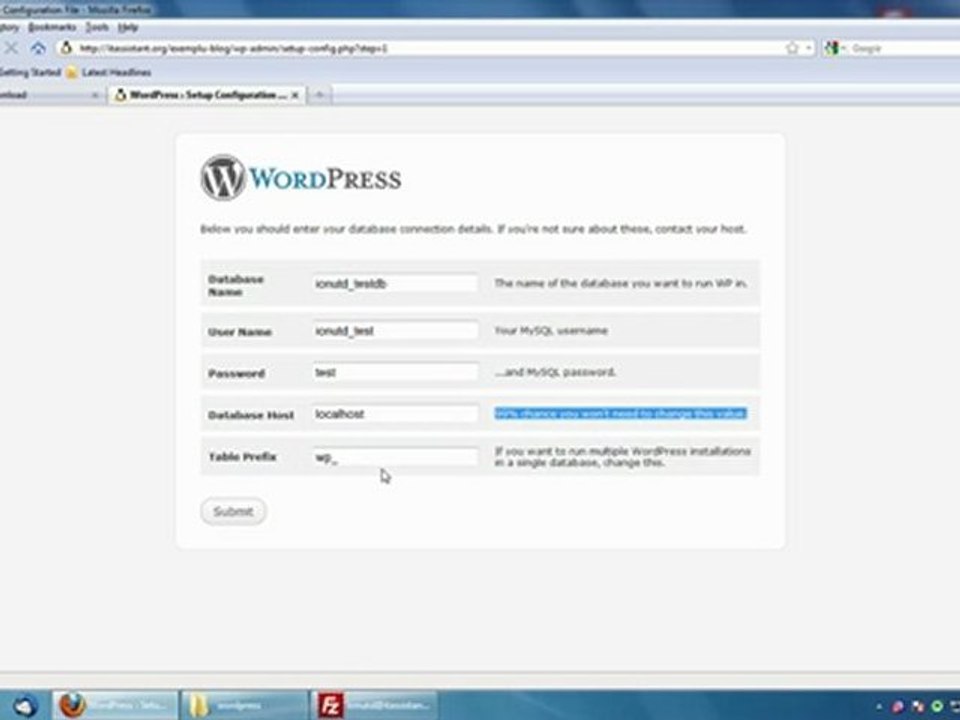 Cum sa instalezi Wordpress