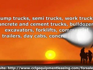 Construction Equipment, Commercial and Work Trucks, New and