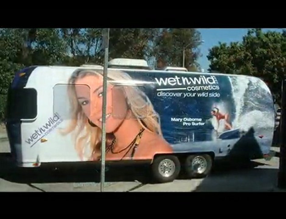 vehicle wrap graphics from AAA Flag - Your Brand Goes Mobil
