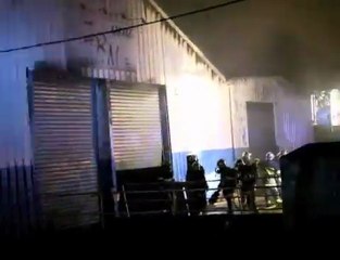 Incendie au garage ZRM de Ferrière-la-Grande