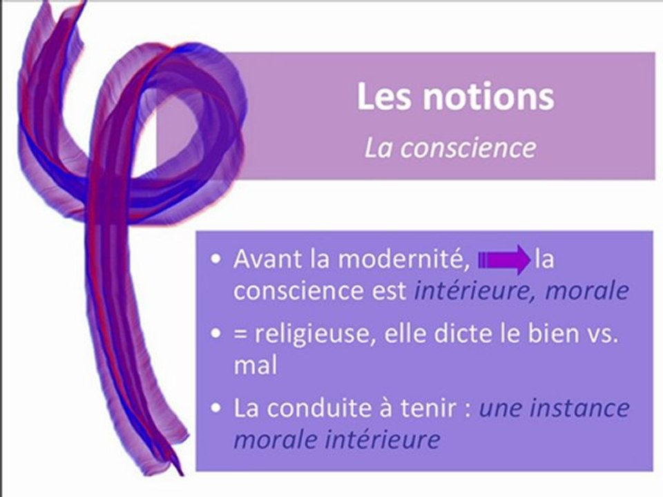 Notion de philo : La conscience