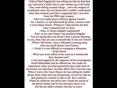 David Badjelidze: I was not wounded by Tsotne Gamsakhurdia