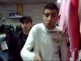 SLIMANE ET SHOAYB FREESTYLE a la boutique HIPHOP STYLE