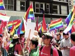 Immigration March in downtown Los Angeles May 1, 2010