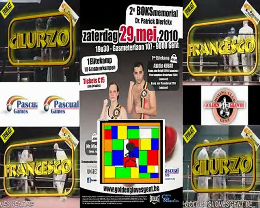 Promo video boksgala BC Golden Gloves Gent op 29 mei 2010