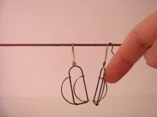 Boucles d'oreilles fenêtre, Joseph Kieffer.