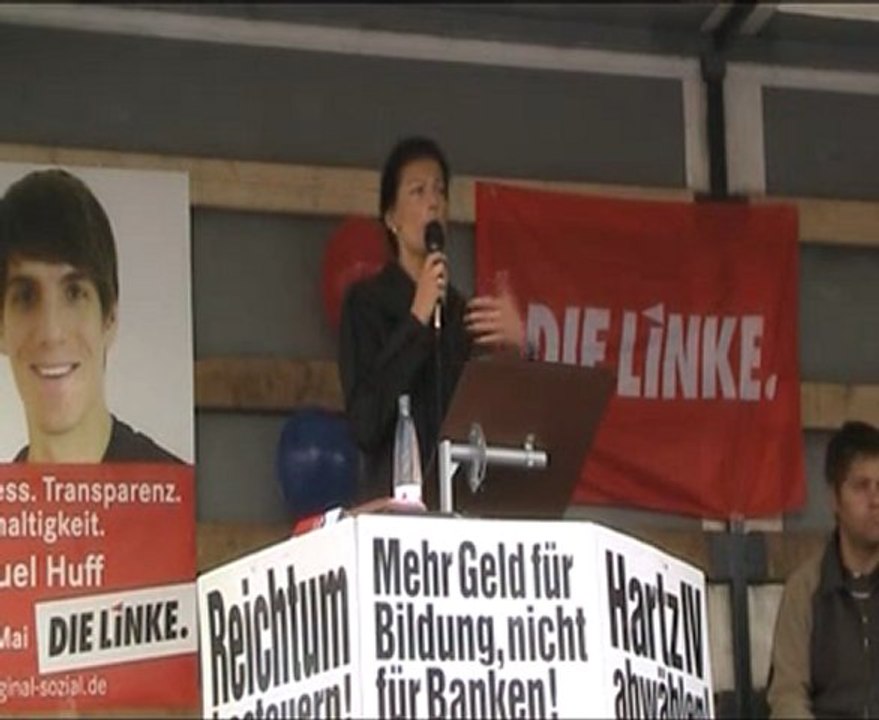 Die Linke, Rede in Iserlohn mit Sarah Wagenknecht 2/6