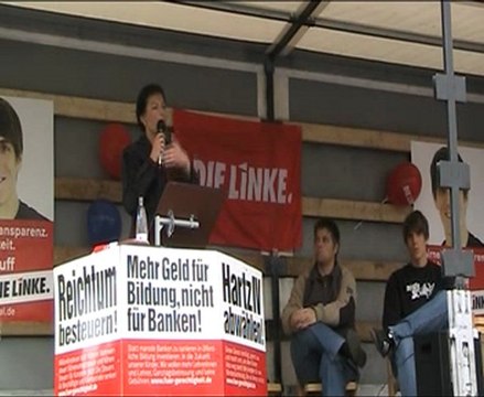 Die Linke, Rede in Iserlohn mit Sarah Wagenknecht 4/6