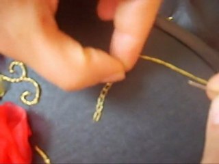 Simli ip ile nakışta zincir nasıl yapılır?