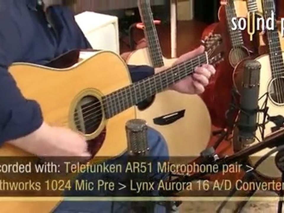 Martin Acoustic Guitar Video @ Recording Studio